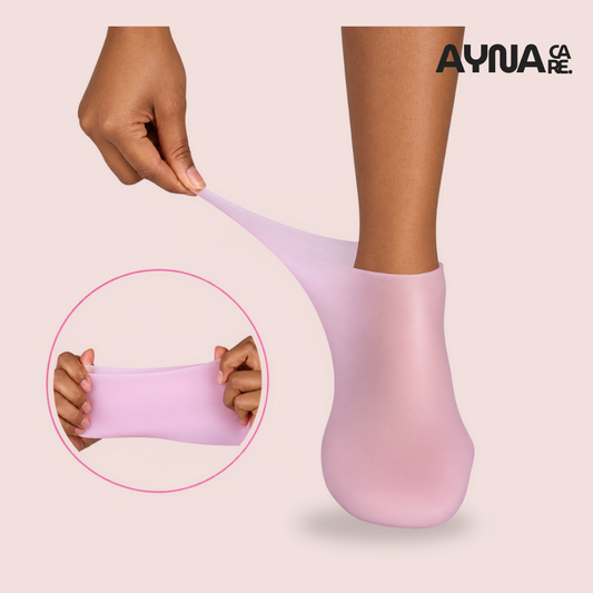 Chaussettes hydratantes en silicone pour les pieds secs et craquelés